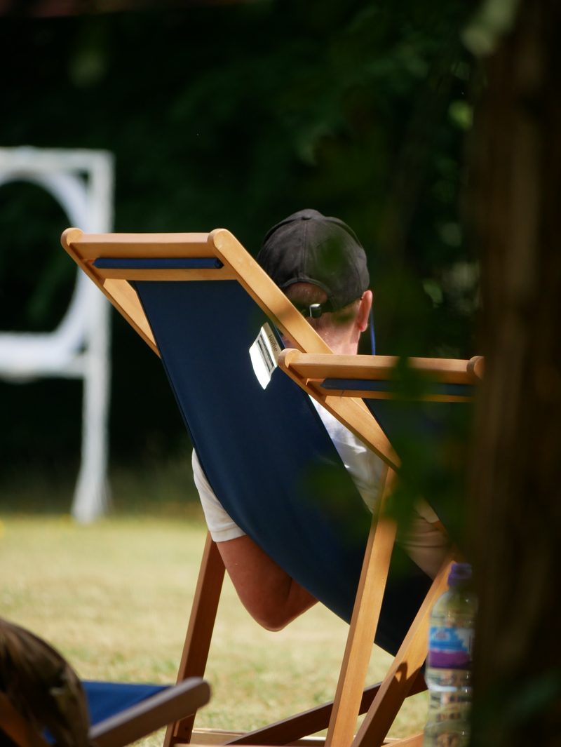Deckchair in the park