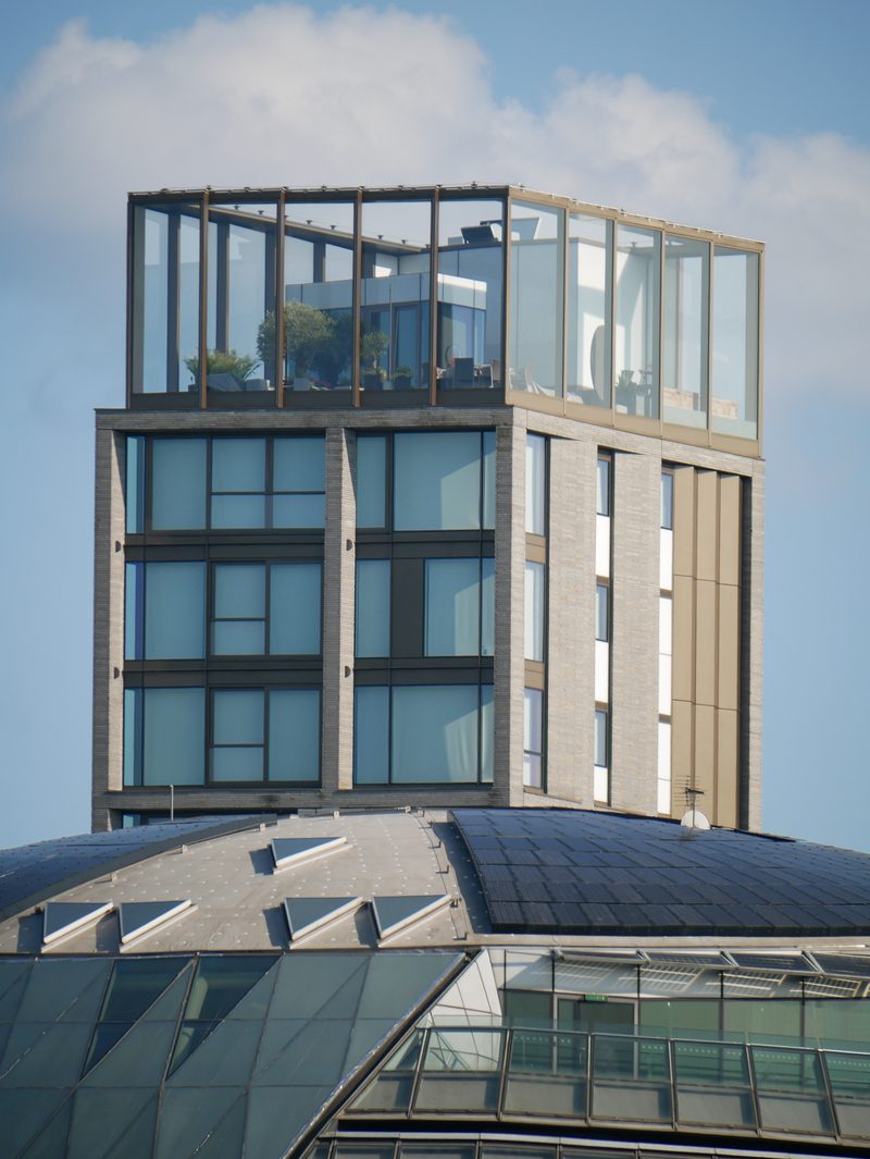 Modern glass building