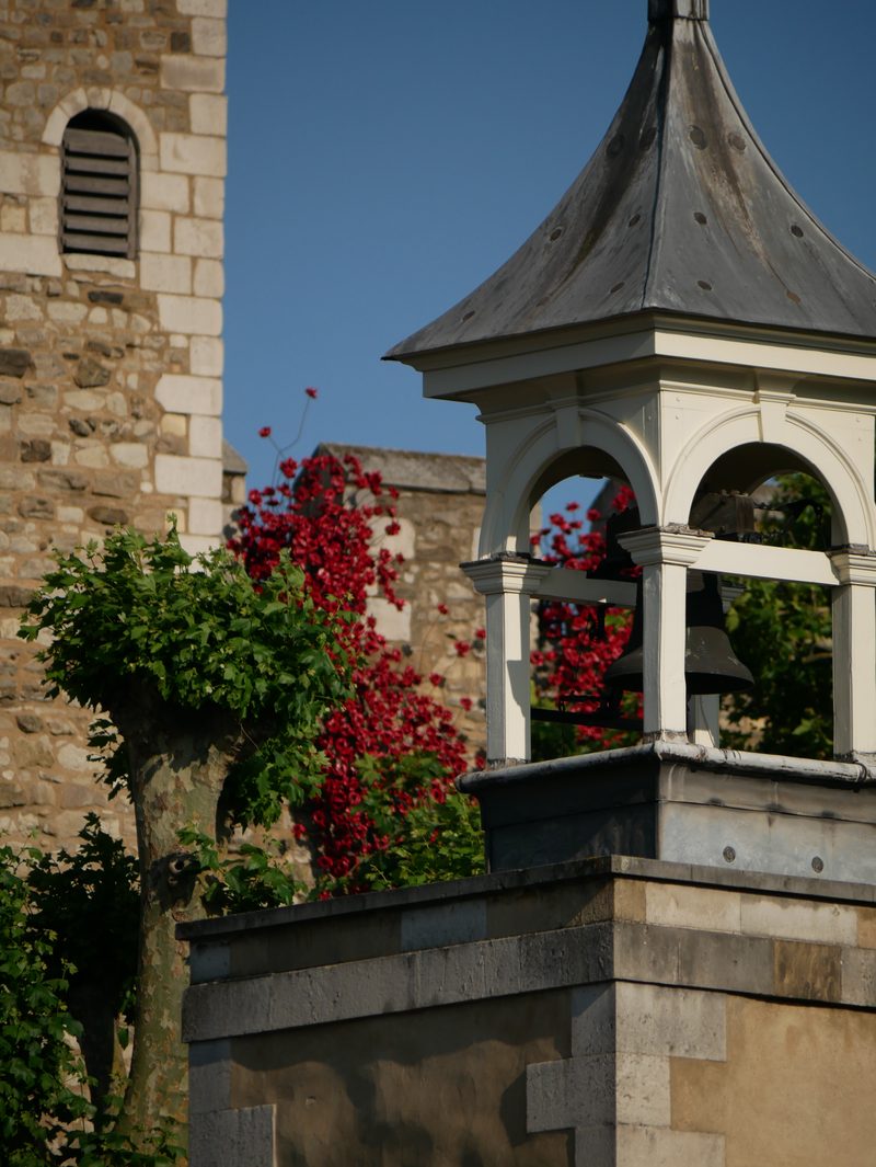 Ornate turret with flowers